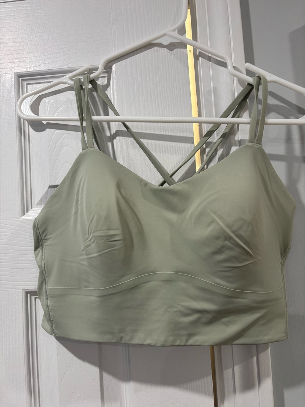 lululemon Fog Green Like A Cloud Sports Bra
